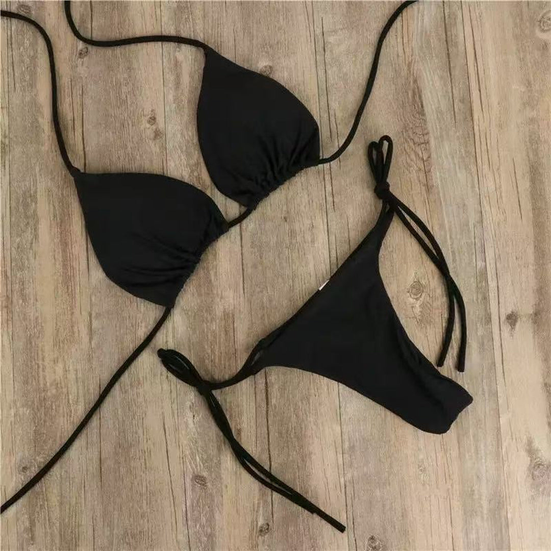 Women's String Bikini in black