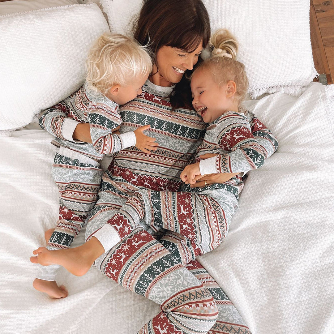 Family Matching Christmas PJs detail