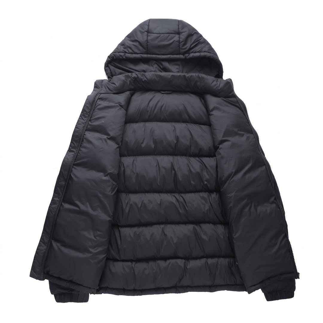Men's Puffer Jacket, Lightweight Hooded Quilted Zip Up