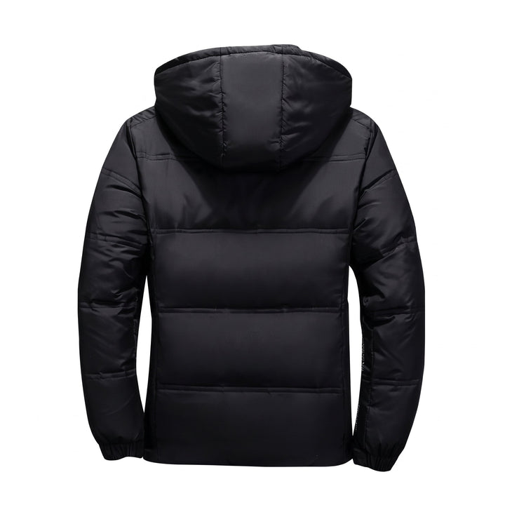 Men's Puffer Jacket, Cropped Padded Hooded Slim Fit