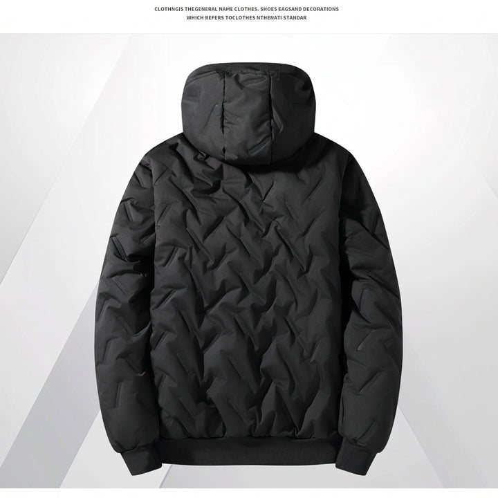 Men's Puffer Jacket, Padded Hooded Quilted Relaxed Fit