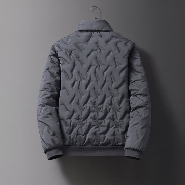 Men's Puffer Jacket, Long Hooded Quilted Relaxed Fit