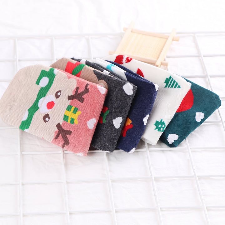 Holiday Novelty Christmas Socks 5 Pack, Unisex Assorted Multicolour Festive Santa