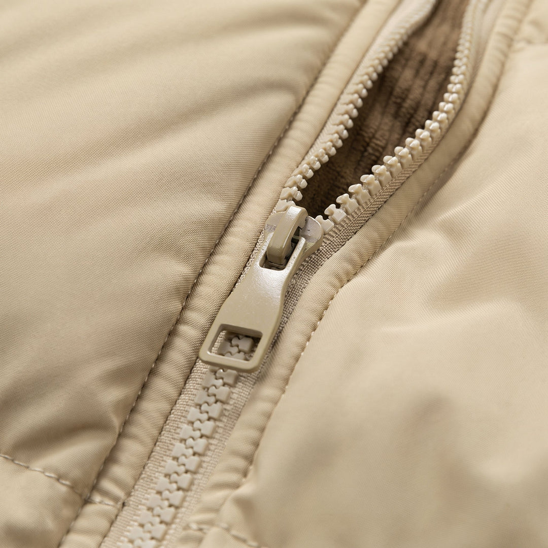 Women's Hooded Puffer Jacket, Padded Quilted Corduroy