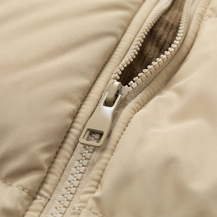 Women's Hooded Puffer Jacket, Padded Quilted Corduroy