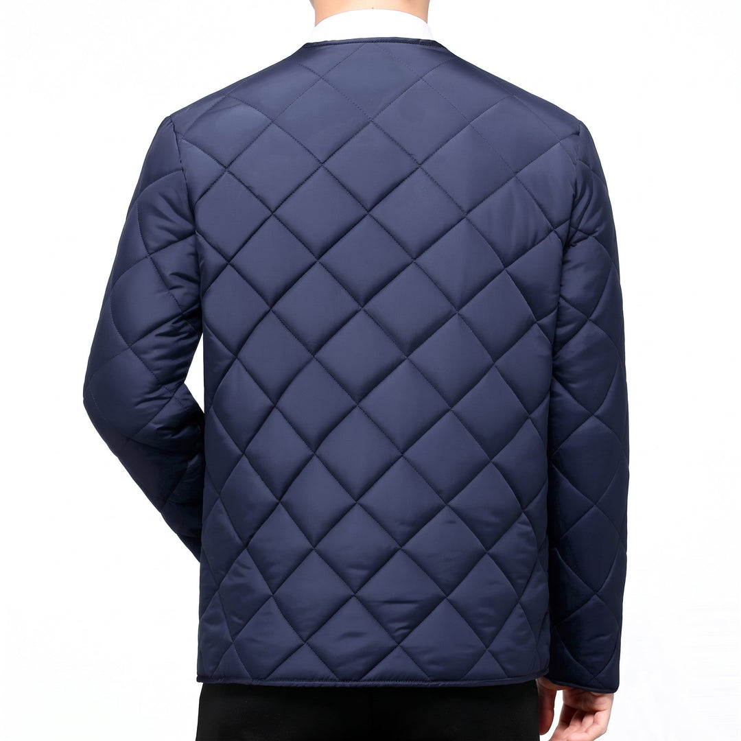 Men's Puffer Jacket, Padded Quilted Short Relaxed Fit