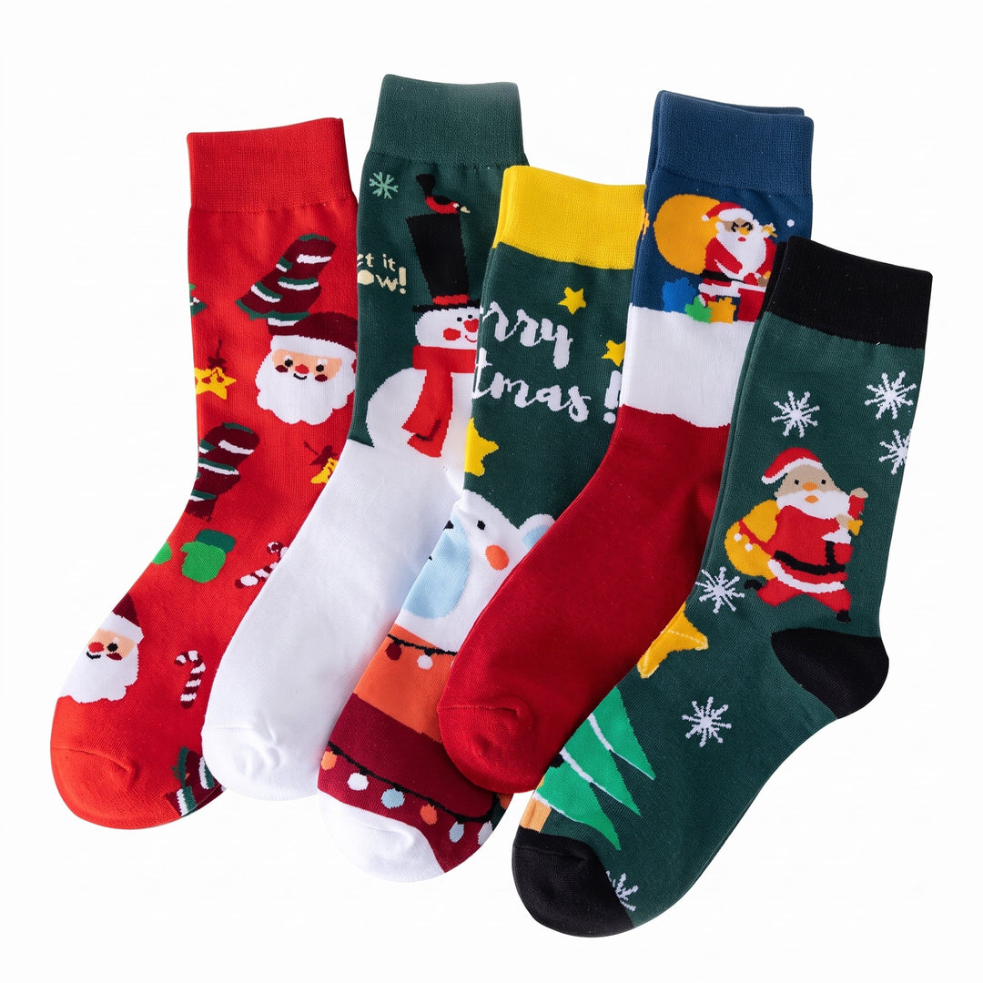 Holiday Novelty Christmas Socks 3 Pack, Unisex Fun Festive