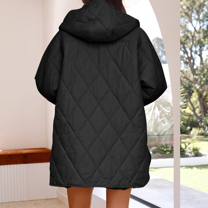 Women's Lightweight Hooded Puffer Jacket, Padded Quilted Oversize