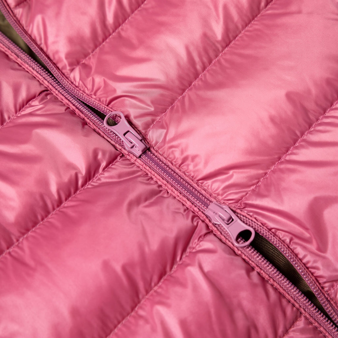 Women's Long Lightweight Puffer Jacket, Padded Quilted Hooded