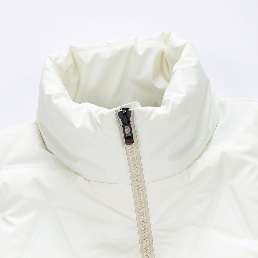 Men's Puffer Jacket, Longline Padded Stand Collar