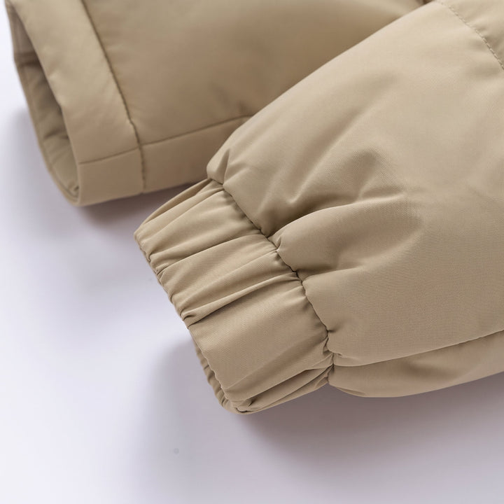 Women's Hooded Puffer Jacket, Padded Quilted Corduroy