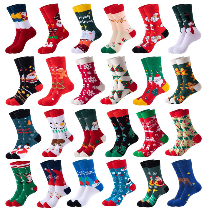 Holiday Novelty Christmas Socks 3 Pack, Unisex Fun Festive