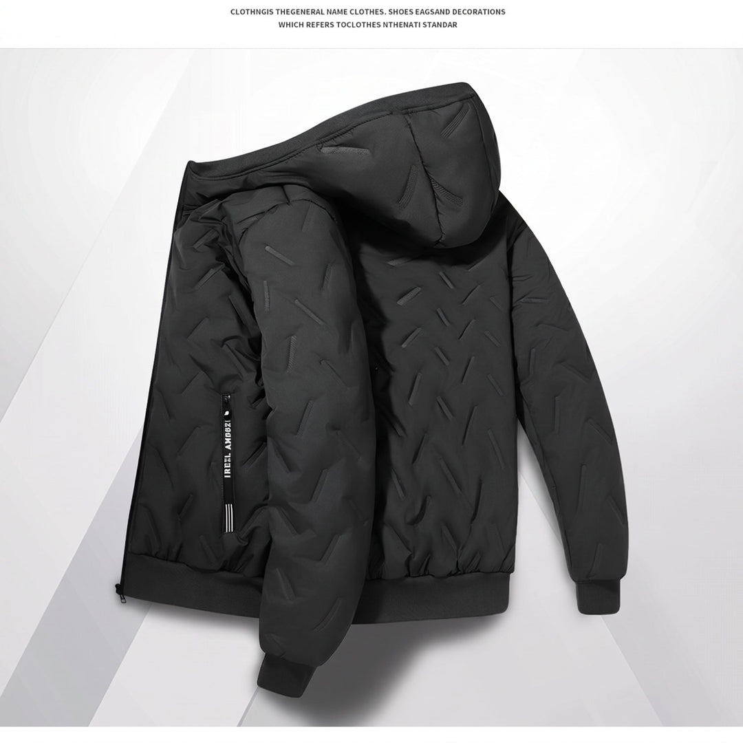 Men's Puffer Jacket, Padded Hooded Quilted Relaxed Fit