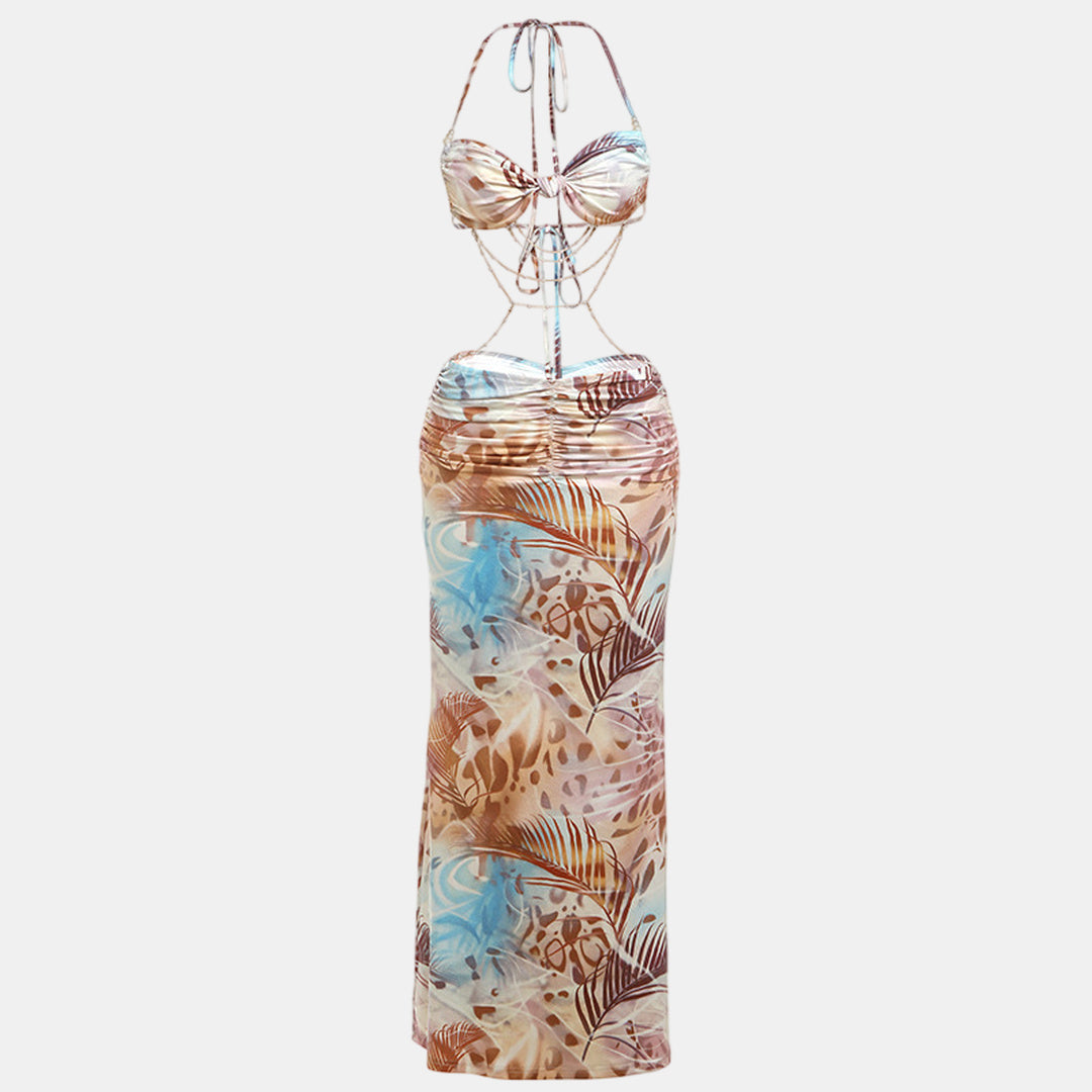 Women's Summer Maxi Dress in brown