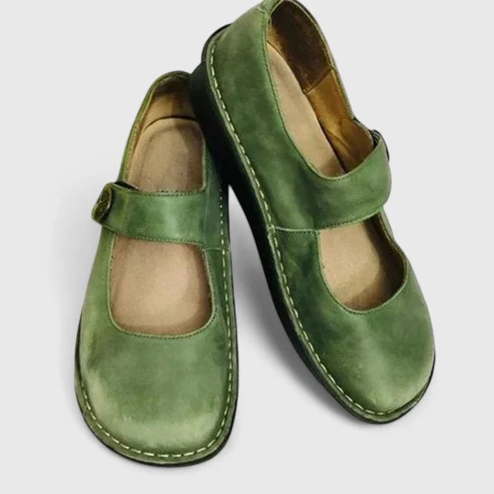 Women's Orthopedic Flats in green