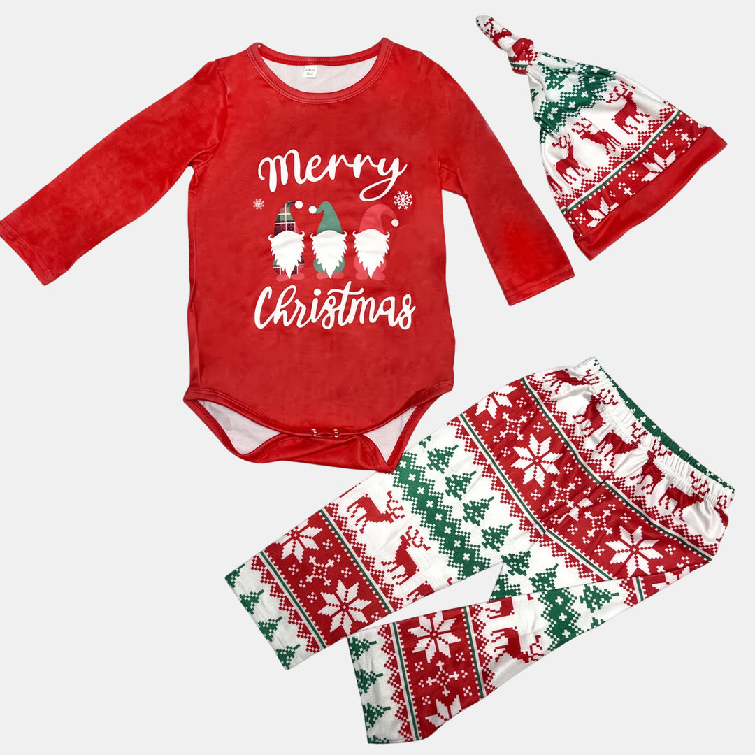 Family Matching Christmas PJs detail
