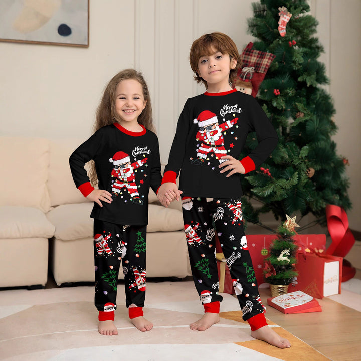Family Matching Christmas PJs detail