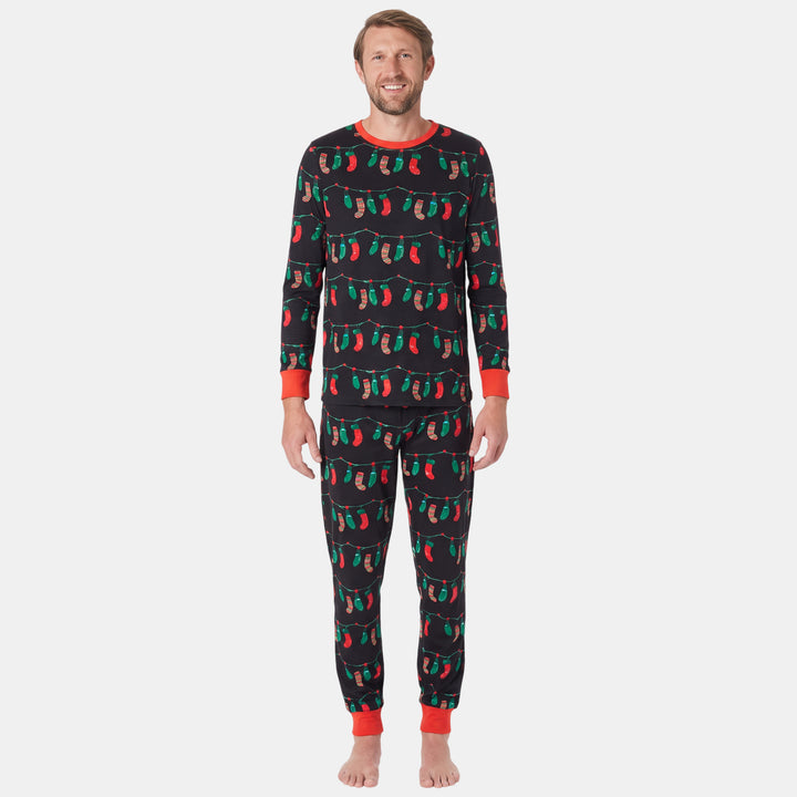 Family Matching Christmas PJs detail