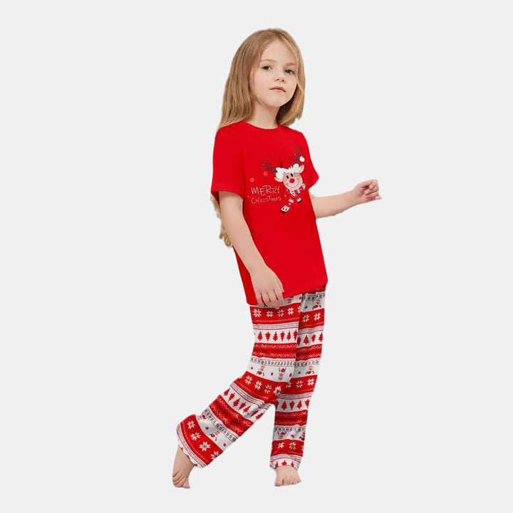 Family Matching Christmas PJs detail