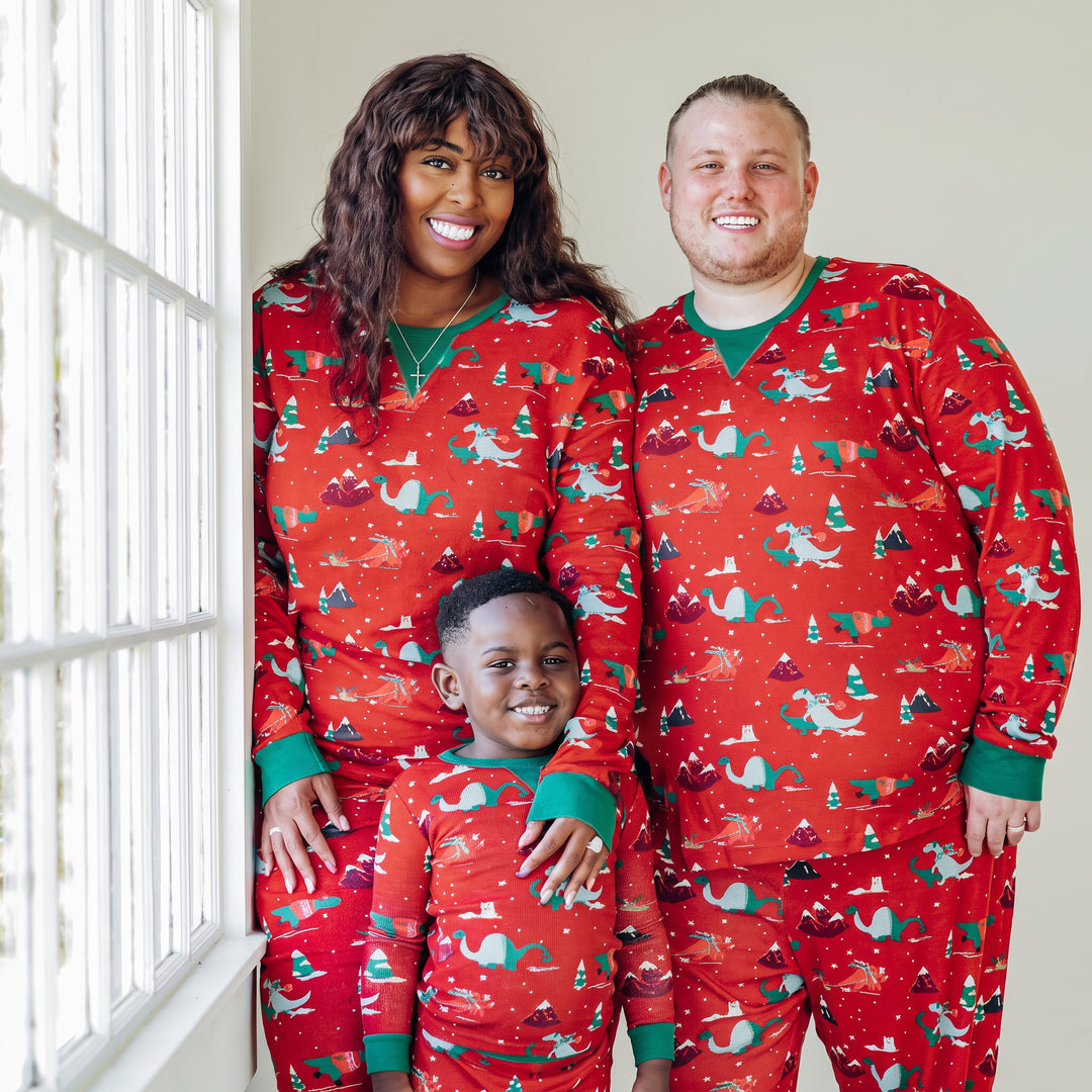 Family Matching Christmas PJs detail