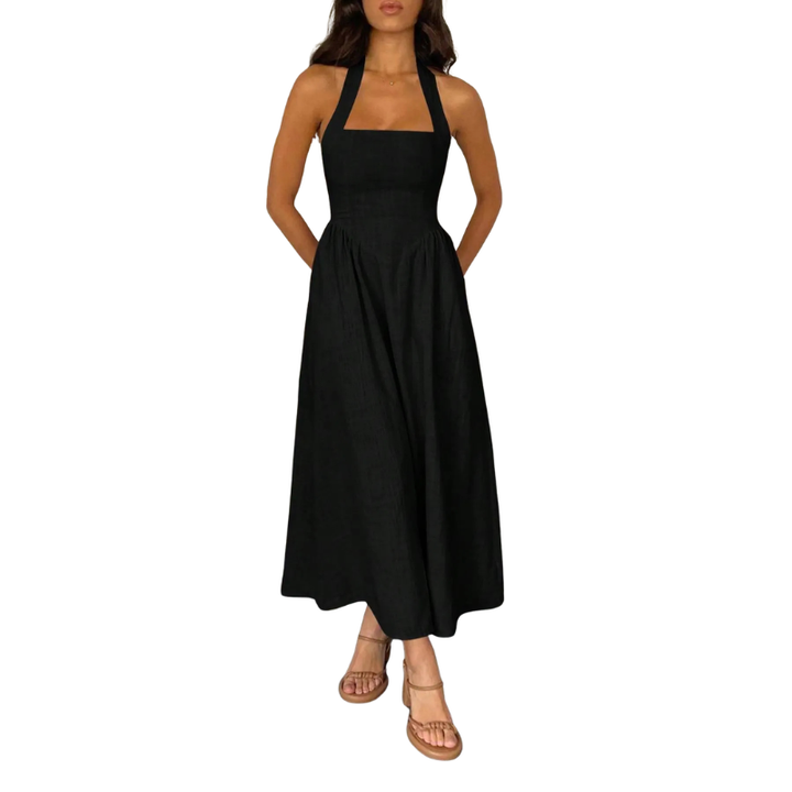 ELEONOR™ - Elegant Puff Sleeve Midi Dress