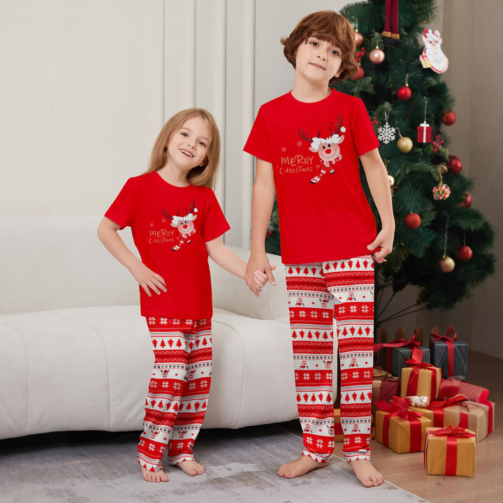Family Matching Christmas PJs detail
