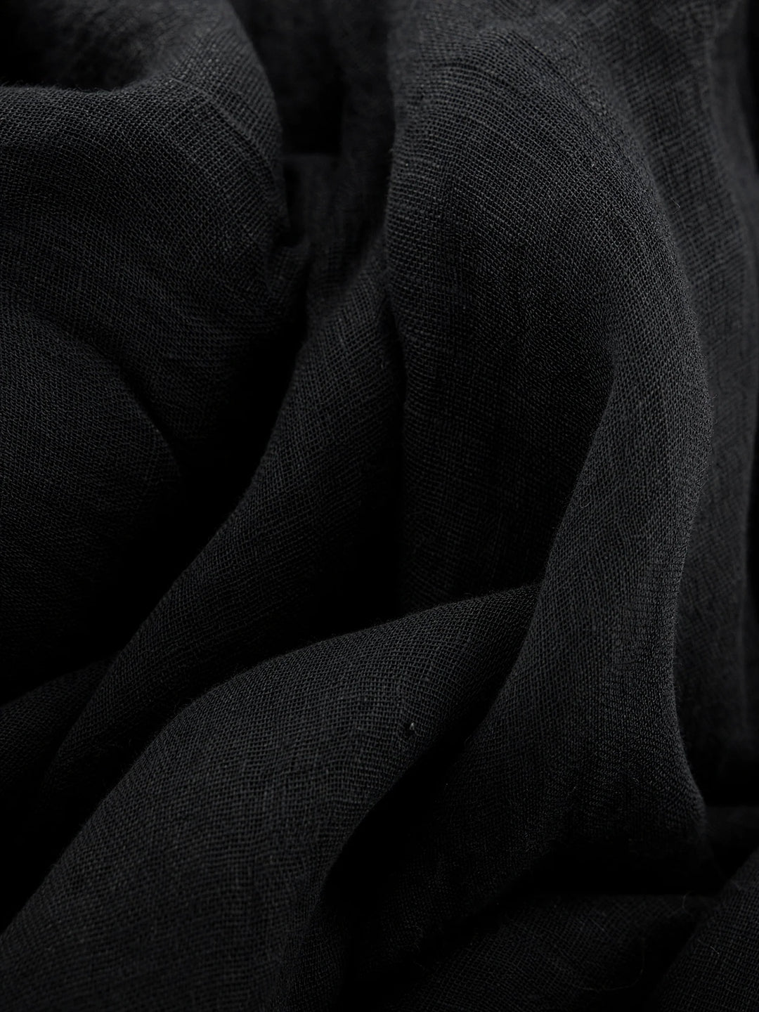 Women's Linen Maxi Dress in black