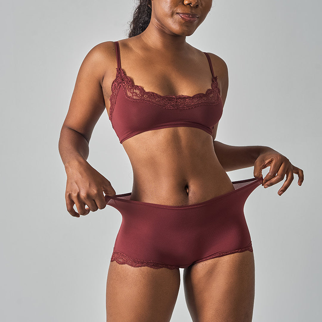 Women's Sexiest Lace Lingerie Set, Spaghetti Straps Scoop Neck