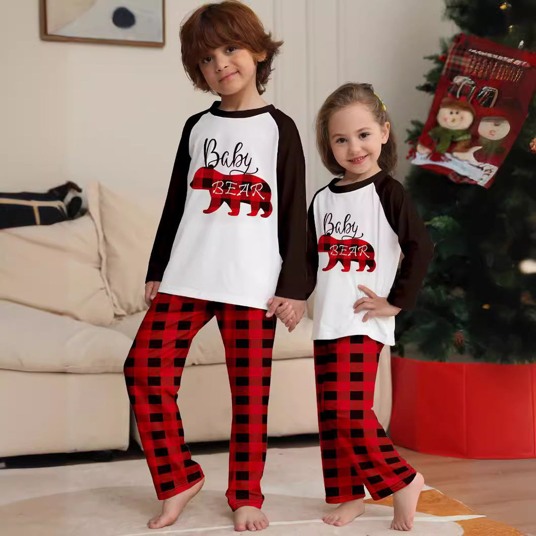 Family Matching Christmas PJs detail