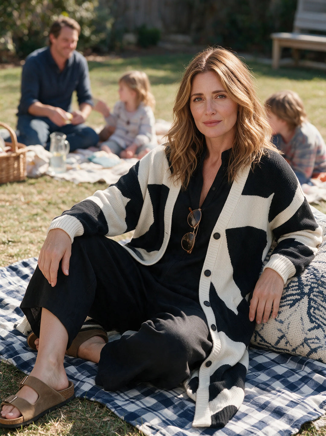Women's Linen Jumpsuit in black