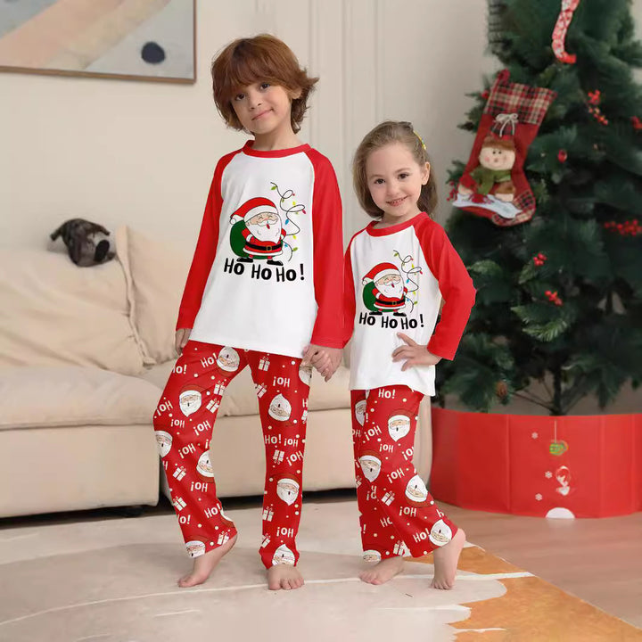 Family Matching Christmas PJs detail