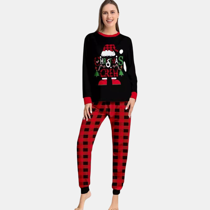 Family Matching Christmas PJs detail