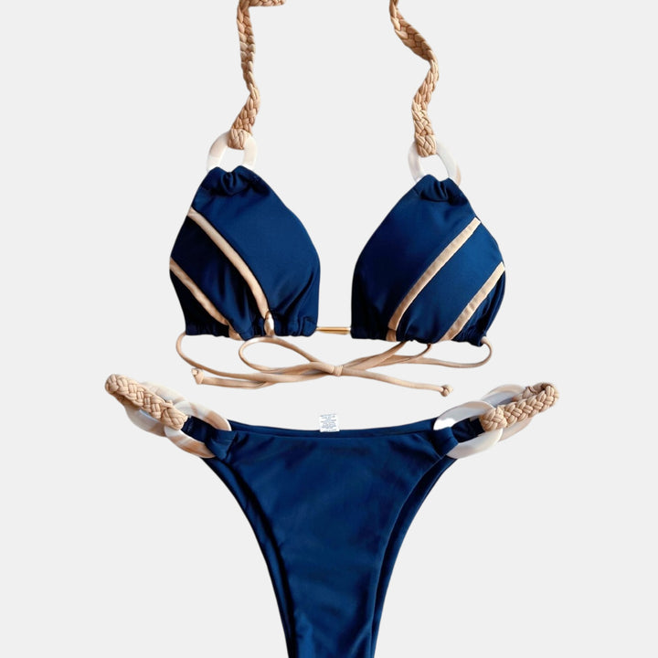 Women's Halter Bikini in navy