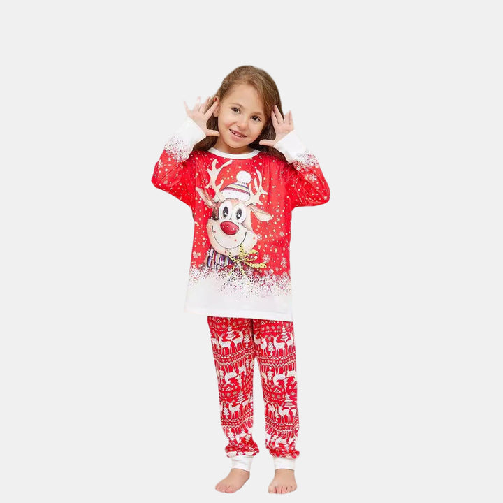 Family Matching Christmas PJs detail