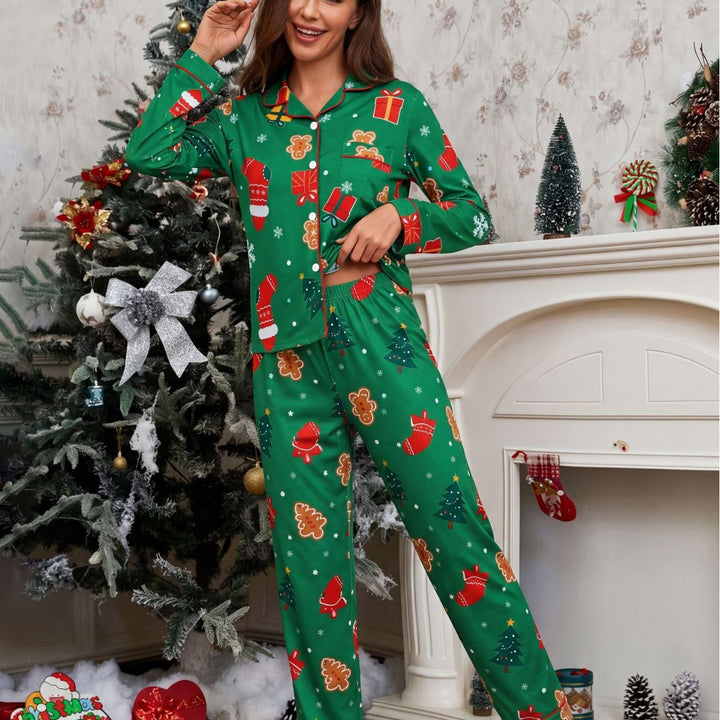 Women's Christmas PJs detail