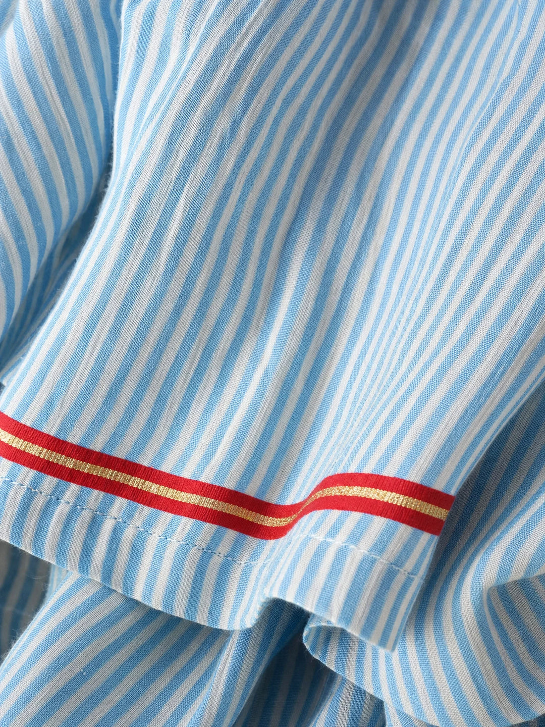 Women's Summer Maxi Dress in blue striped