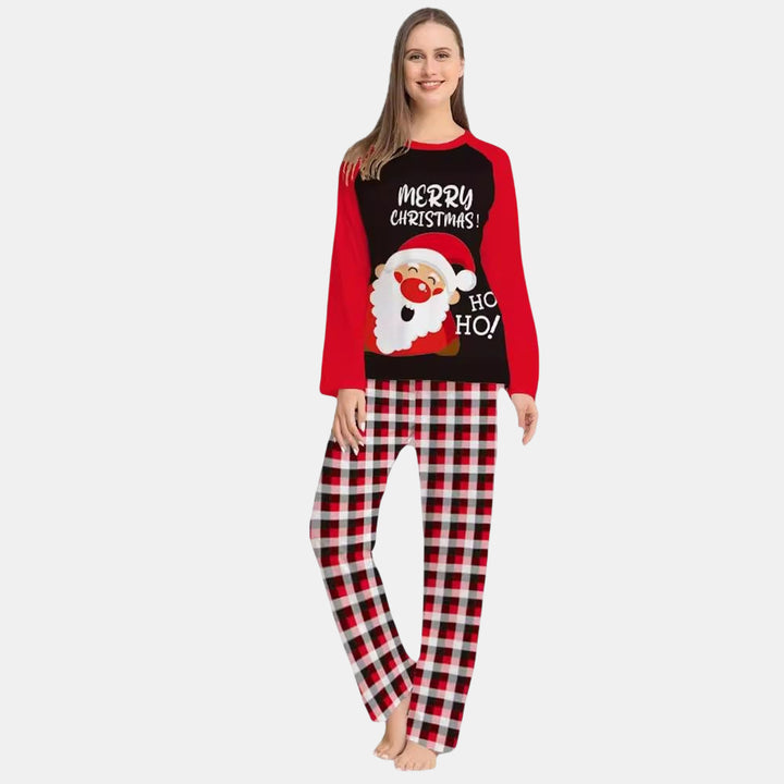 Family Matching Christmas PJs detail
