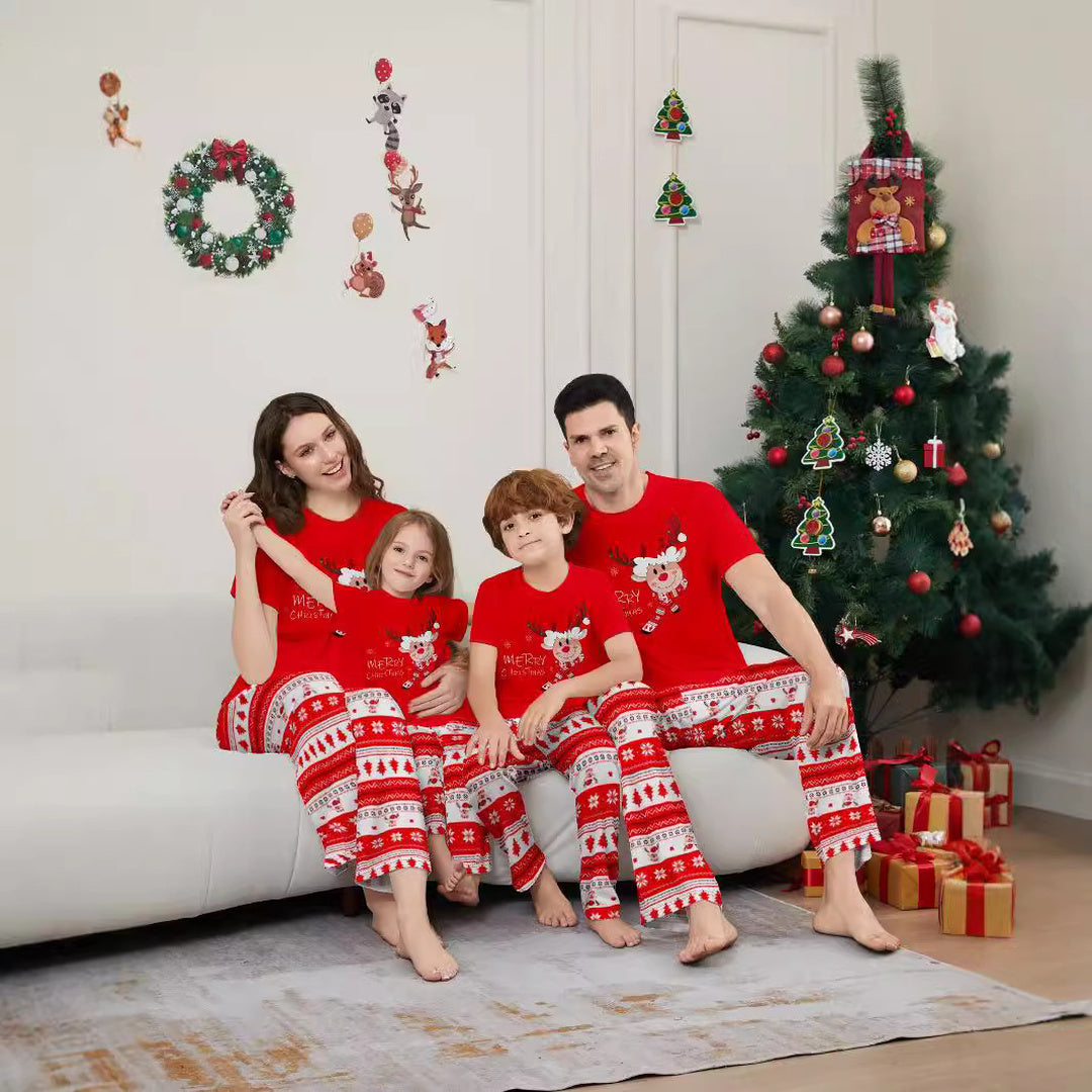 Family Matching Christmas PJs detail