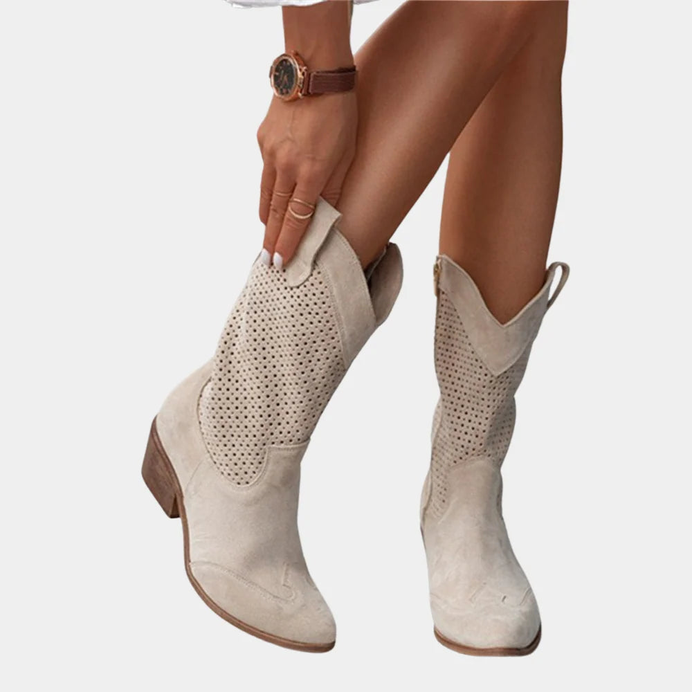 Women's Cowboy Boots in white