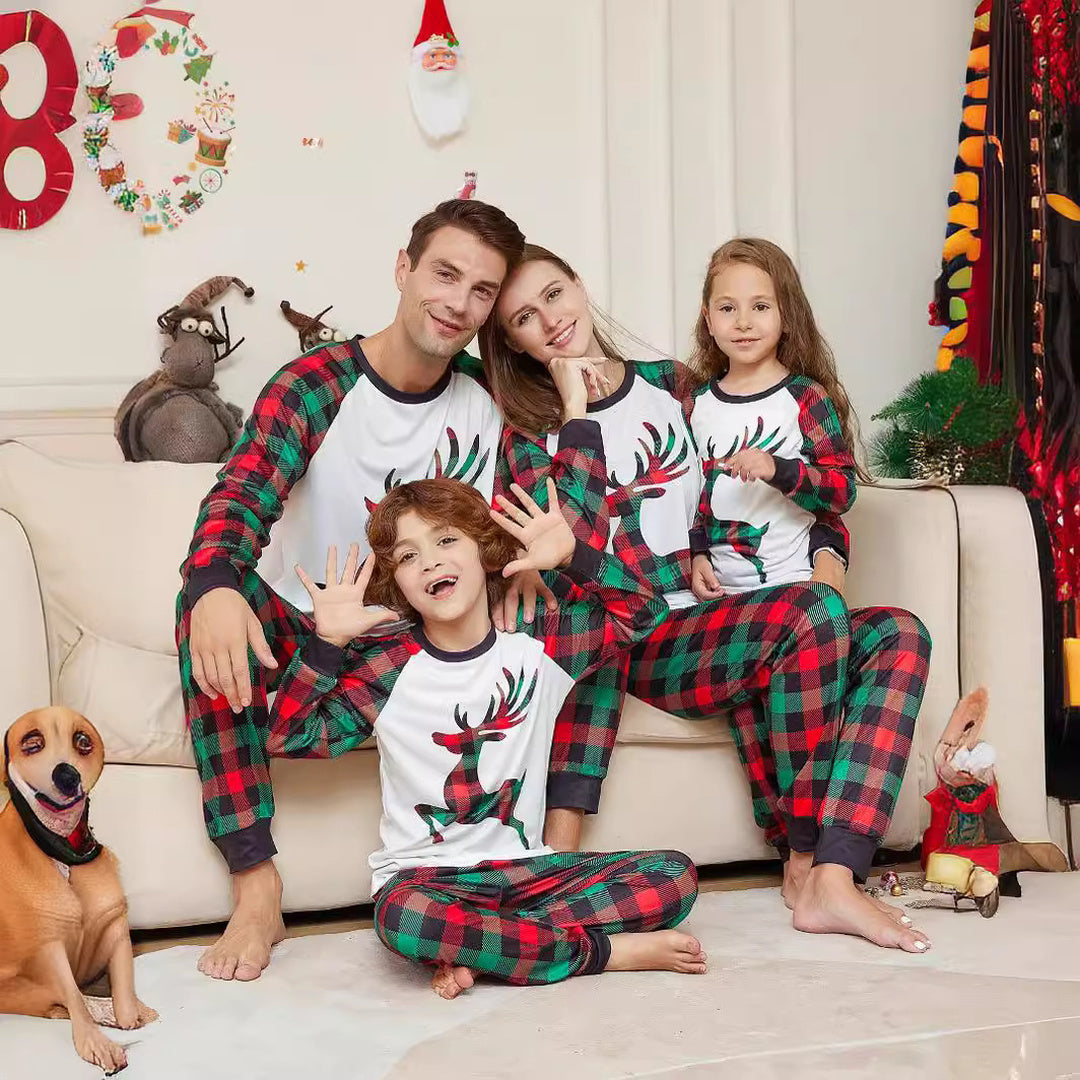 Family Matching Christmas PJs detail