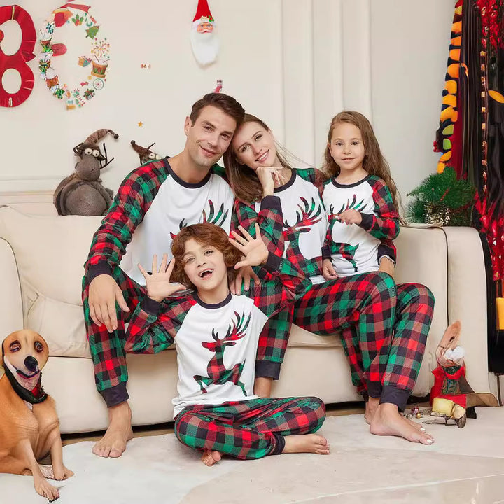 Family Matching Christmas PJs detail