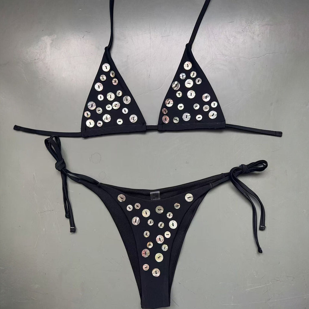 Women's String Bikini in black