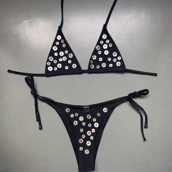 Women's String Bikini in black