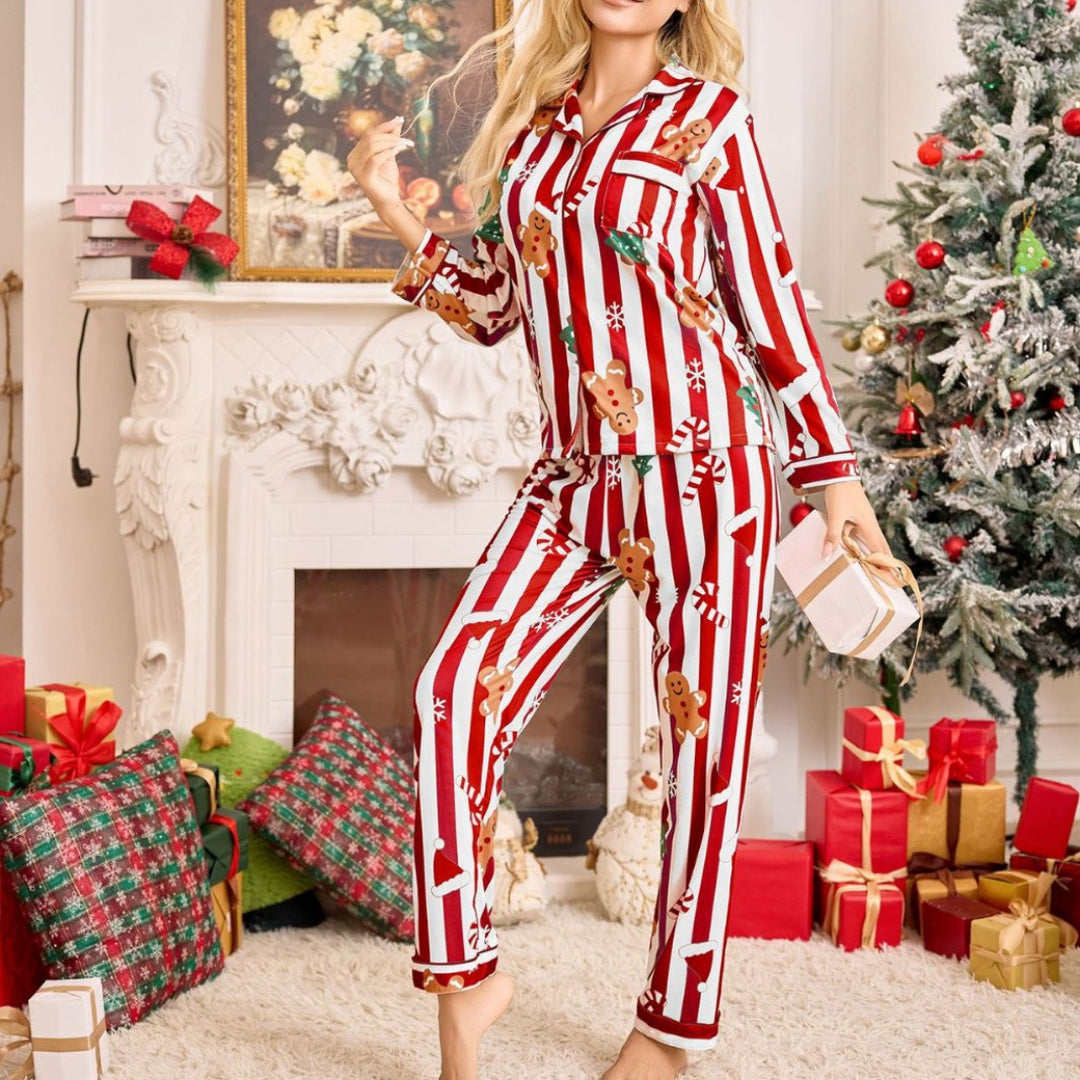 Women's Christmas PJs detail