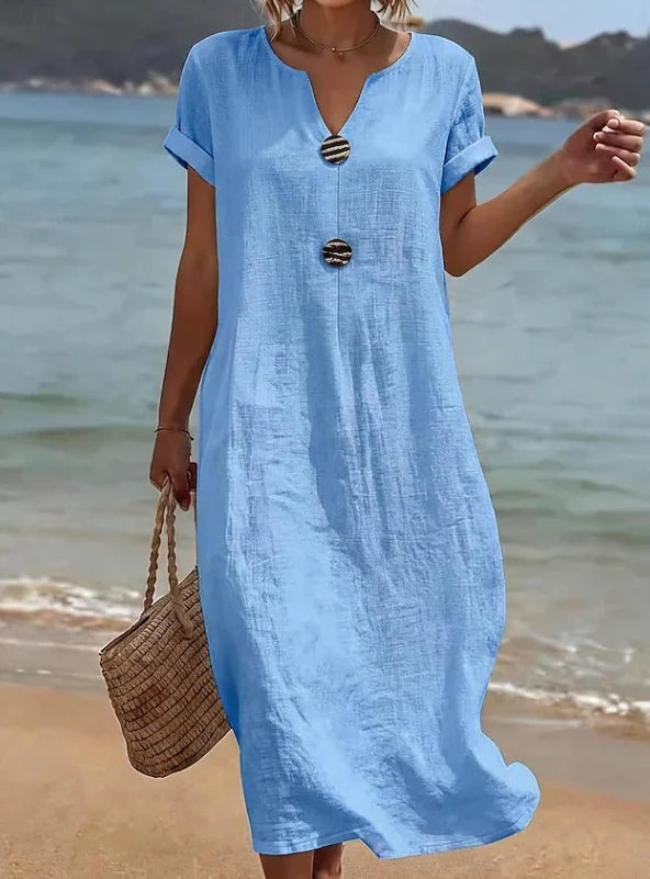 Women's Summer Maxi Dress in light blue