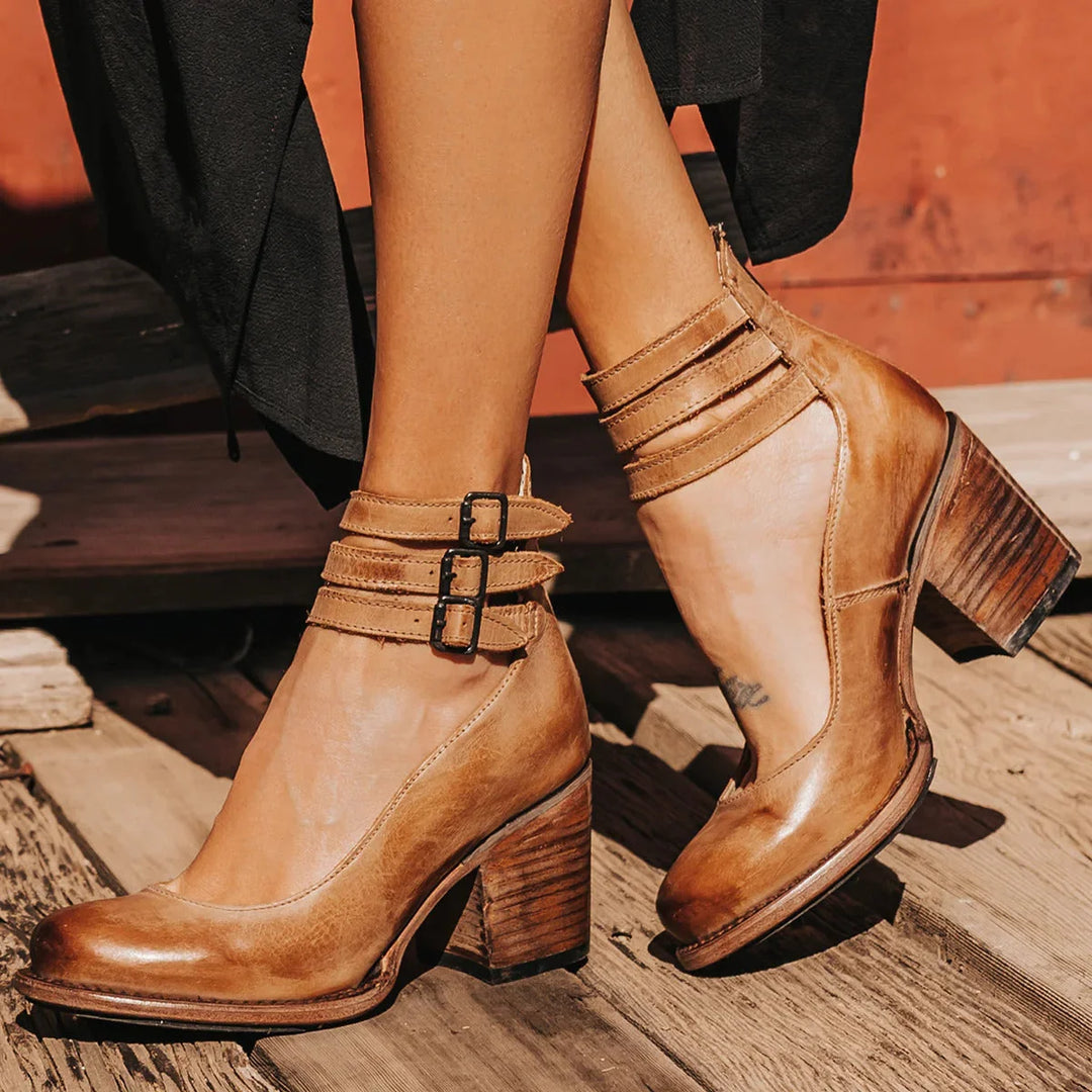Women's Block Heels in brown