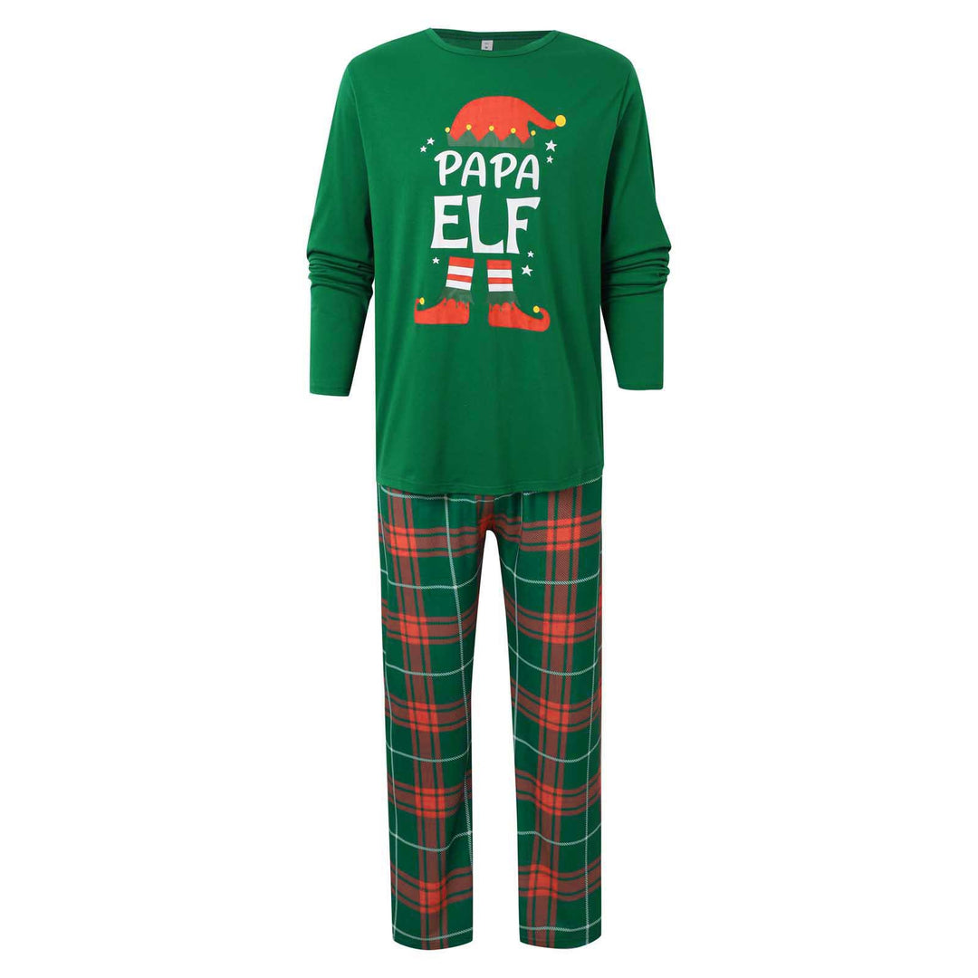 Family Matching Christmas PJs detail