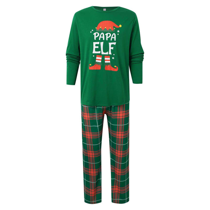 Family Matching Christmas PJs detail