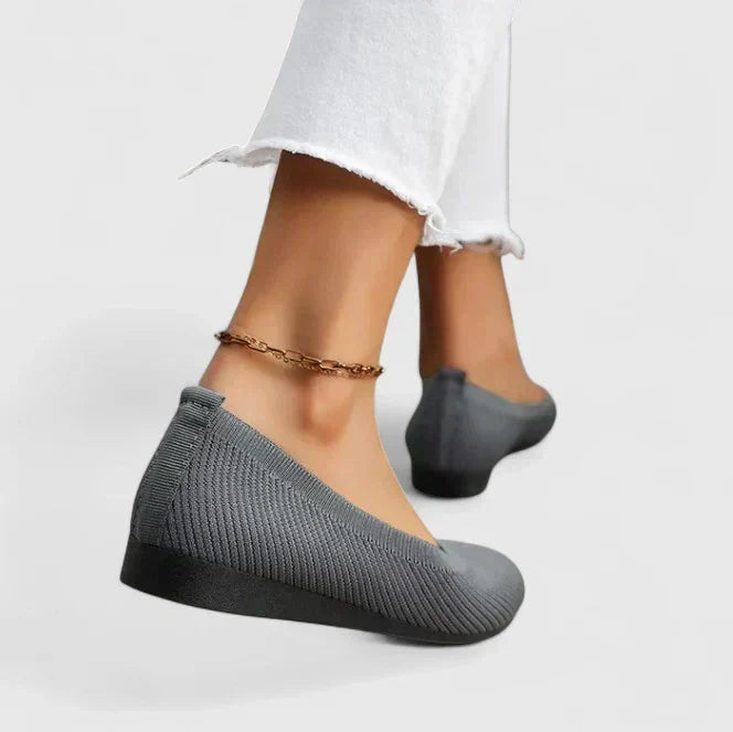 Women's Orthopedic Flats in grey