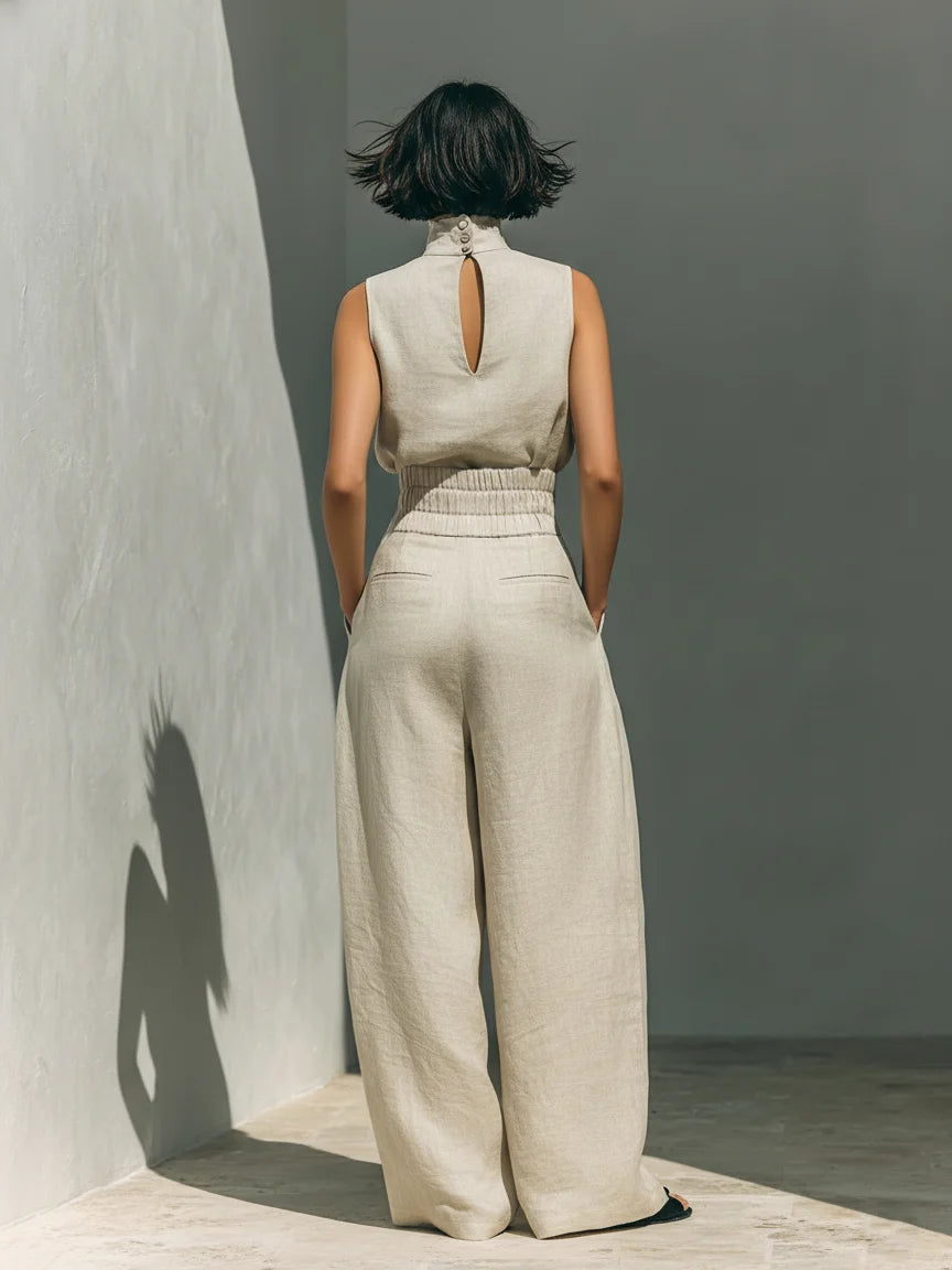 Women's Matching Set in khaki